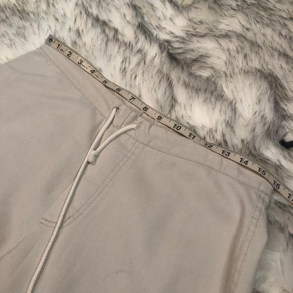 Vintage 90s Cottura Beige Drawstring High Rise Waisted Straight Leg Pants - Picture 8 of 15